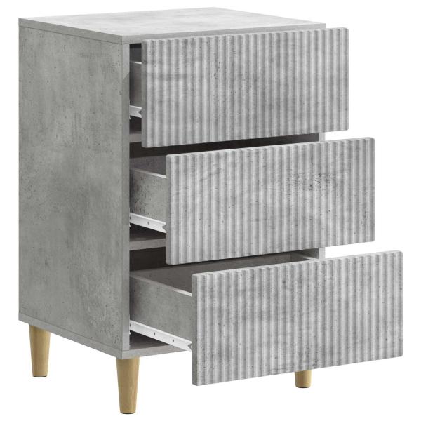 Nachttisch Betongrau 43 x 41 x 66,5 cm Holzwerkstoff