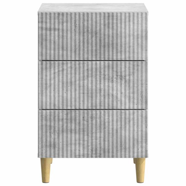 Nachttisch Betongrau 43 x 41 x 66,5 cm Holzwerkstoff