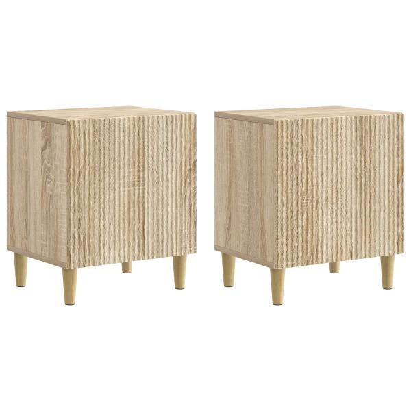 Nachttisch 2 stk. Sonoma-Eiche 43 x 34,5 x 50 cm Holzwerkstoff