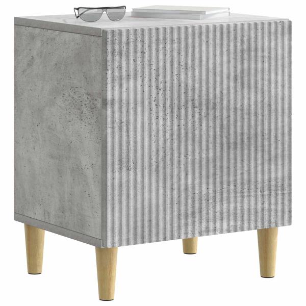 Nachttisch 2 stk. Betongrau 43 x 34,5 x 50 cm Holzwerkstoff