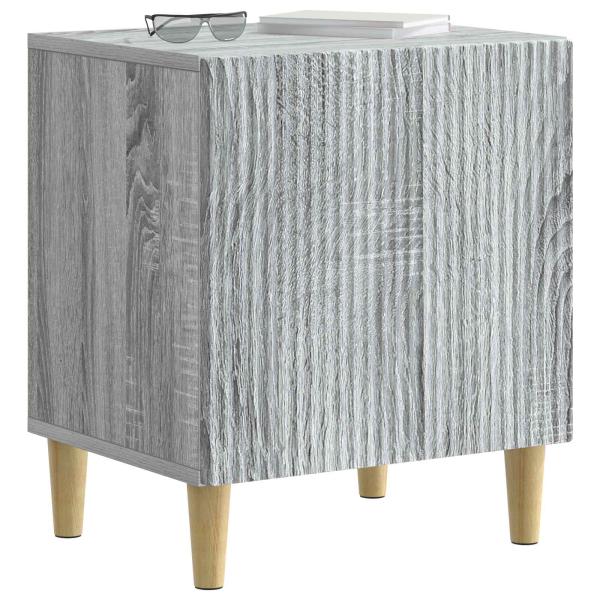 Nachttisch 2 stk. Graues Sonoma 43 x 34,5 x 50 cm Holzwerkstoff
