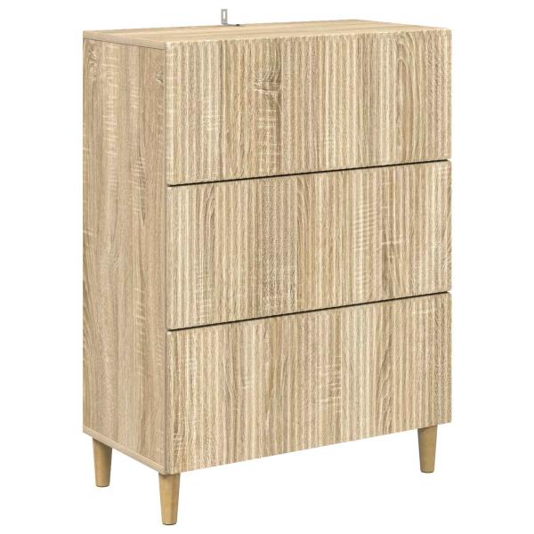Schubladenschrank 66 x 34,5 x 90 cm Holzwerkstoff Sonoma-Eiche