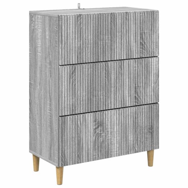Schubladenschrank 66 x 34,5 x 90 cm Holzwerkstoff Sonoma-Grau