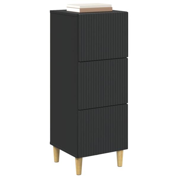 Schubladenschrank Schwarz 33 x 34,5 x 90 cm Holzwerkstoff