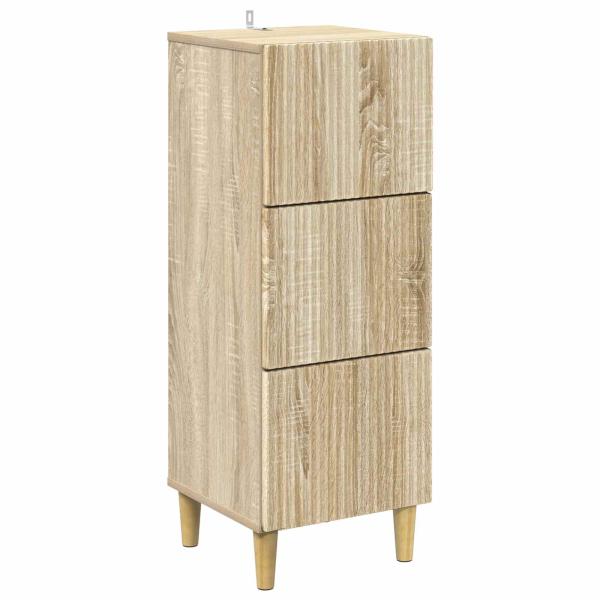 Schubladenschrank Sonoma-Eiche 33 x 34,5 x 90 cm Holzwerkstoff