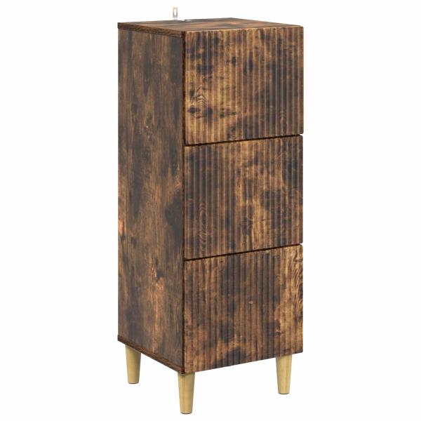 Schubladenschrank Geräucherte Eiche 33 x 34,5 x 90 cm