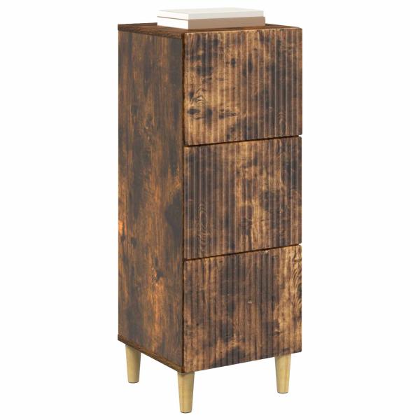 Schubladenschrank Geräucherte Eiche 33 x 34,5 x 90 cm