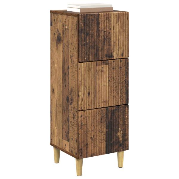 Schubladenschrank Altholz 33 x 34,5 x 90 cm Holzwerkstoff