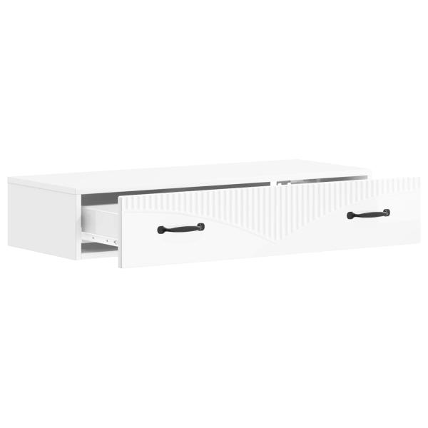 Wandmontierter Beistelltisch 87,5 x 34,5 x 17 cm Holzwerkstoff