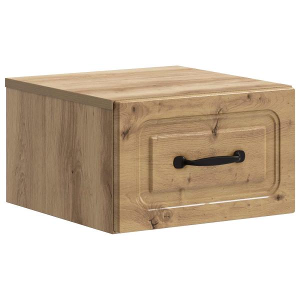 Wandmontierter Nachttisch Artisan-Eiche 34,5 x 33 x 20 cm