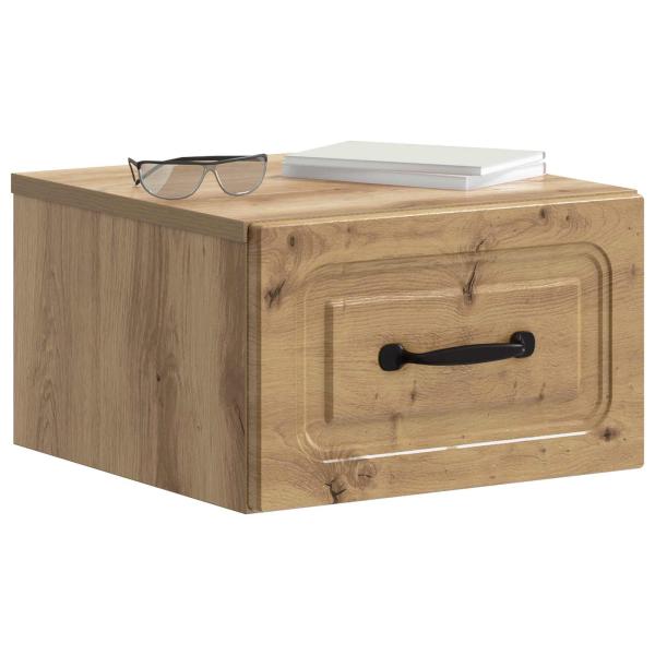 Wandmontierter Nachttisch Artisan-Eiche 34,5 x 33 x 20 cm