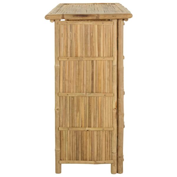 Outdoor Bartisch Natur 115 x 55 x 105 cm Bambus