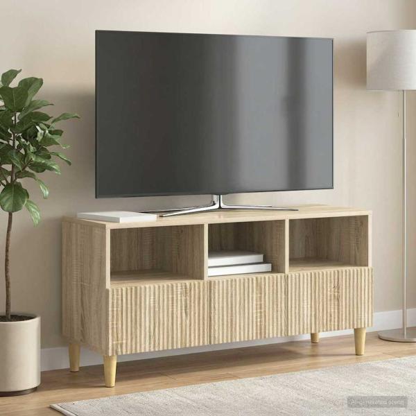 TV-Schränk 102 x 34,5 x 50 cm Sonoma-Eiche Holzwerkstoff
