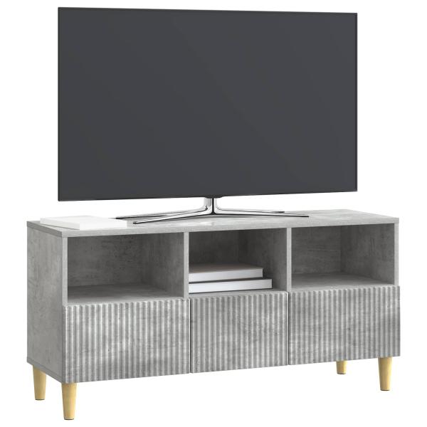 TV-Schränk 102 x 34,5 x 50 cm Betongrau Holzwerkstoff