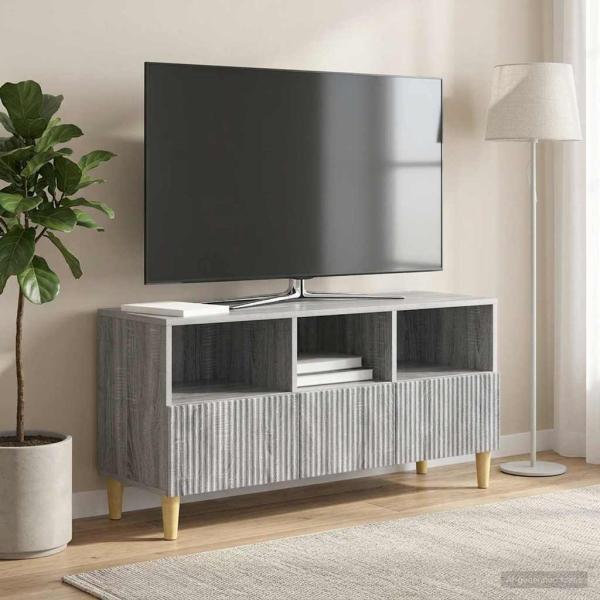TV-Schränk 102 x 34,5 x 50 cm Sonoma-Grau Holzwerkstoff