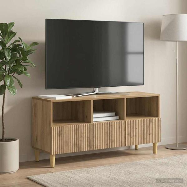ARDEBO.de - TV-Schränk 102 x 34,5 x 50 cm Artisan-Eiche Holzwerkstoff