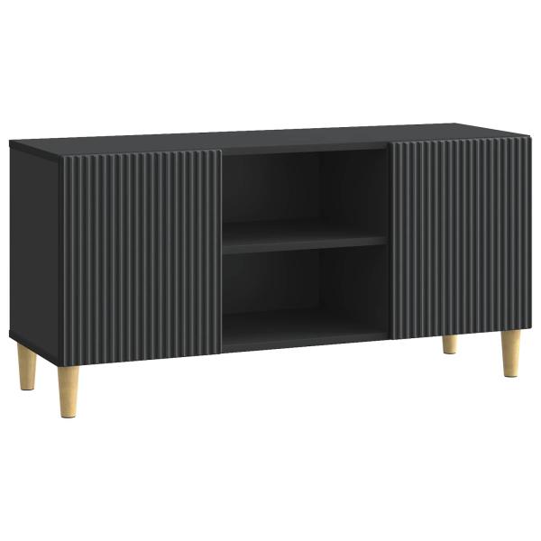 TV-Schränk 102 x 34,5 x 50 cm Schwarz Holzwerkstoff