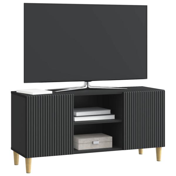TV-Schränk 102 x 34,5 x 50 cm Schwarz Holzwerkstoff
