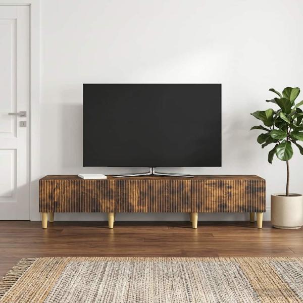 ARDEBO.de - TV-Schränk Geräucherte Eiche 147 x 34,5 x 30 cm Holzwerkstoff