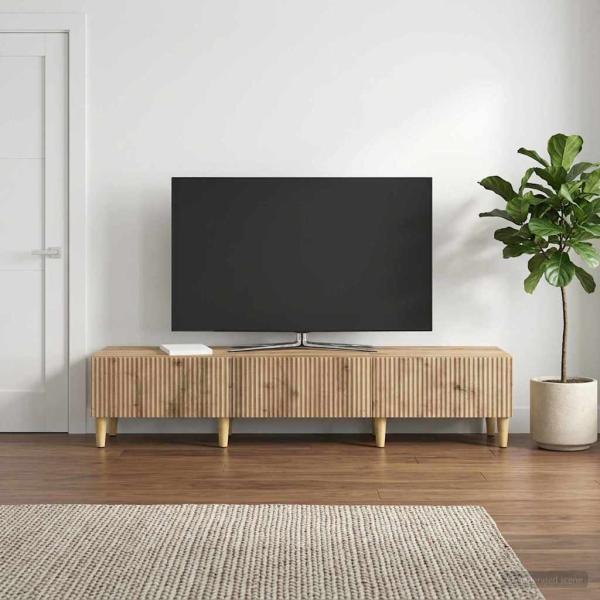 TV-Schränk 147 x 34,5 x 30 cm Artisan-Eiche Holzwerkstoff