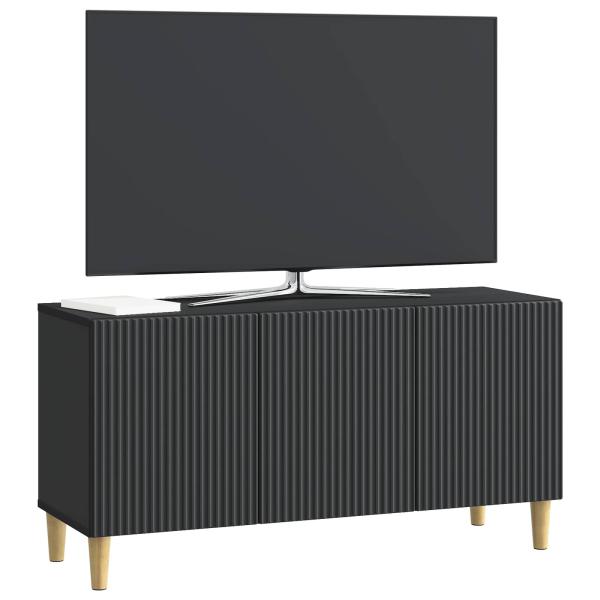 TV-Schränk 99 x 34,5 x 50 cm Schwarz Holzwerkstoff