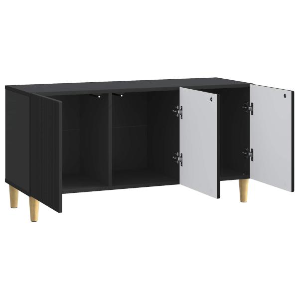 TV-Schränk 99 x 34,5 x 50 cm Schwarz Holzwerkstoff