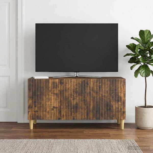 ARDEBO.de - TV-Schränk 99 x 34,5 x 50 cm Räuchereiche Holzwerkstoff