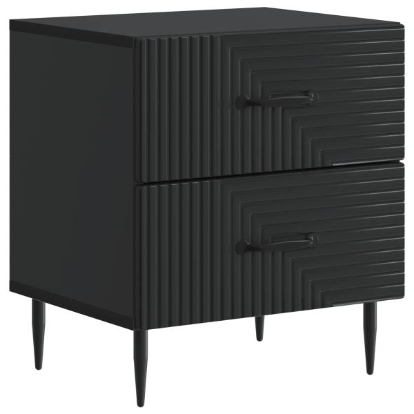 Nachttisch Schwarz 43 x 34,5 x 47,5 cm Holzwerkstoff