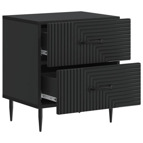 Nachttisch Schwarz 43 x 34,5 x 47,5 cm Holzwerkstoff