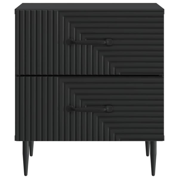 Nachttisch Schwarz 43 x 34,5 x 47,5 cm Holzwerkstoff