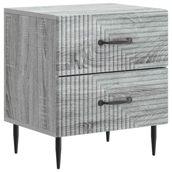 Nachttisch Graues Sonoma 43 x 34,5 x 47,5 cm Holzwerkstoff