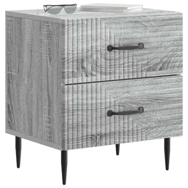 Nachttisch Graues Sonoma 43 x 34,5 x 47,5 cm Holzwerkstoff