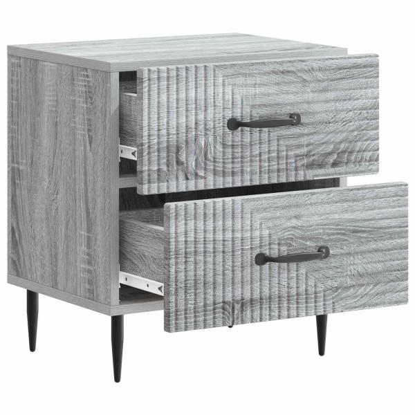 Nachttisch Graues Sonoma 43 x 34,5 x 47,5 cm Holzwerkstoff