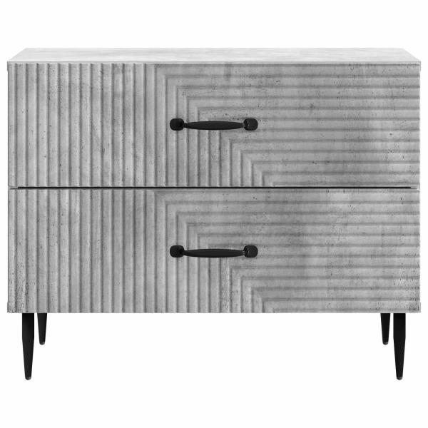 Nachttisch Betongrau 62 x 34,5 x 47,5 cm Holzwerkstoff