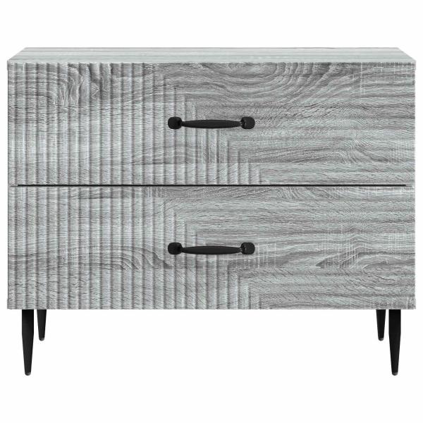 Nachttisch Graues Sonoma 62 x 34,5 x 47,5 cm Holzwerkstoff