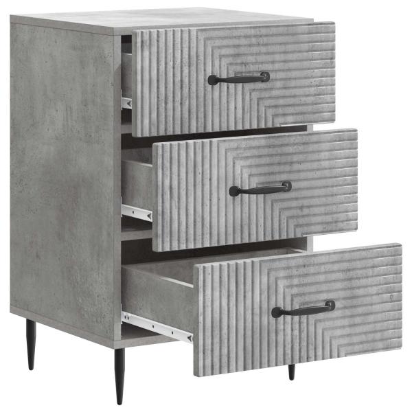Nachttisch Betongrau 43 x 41 x 66,5 cm Holzwerkstoff