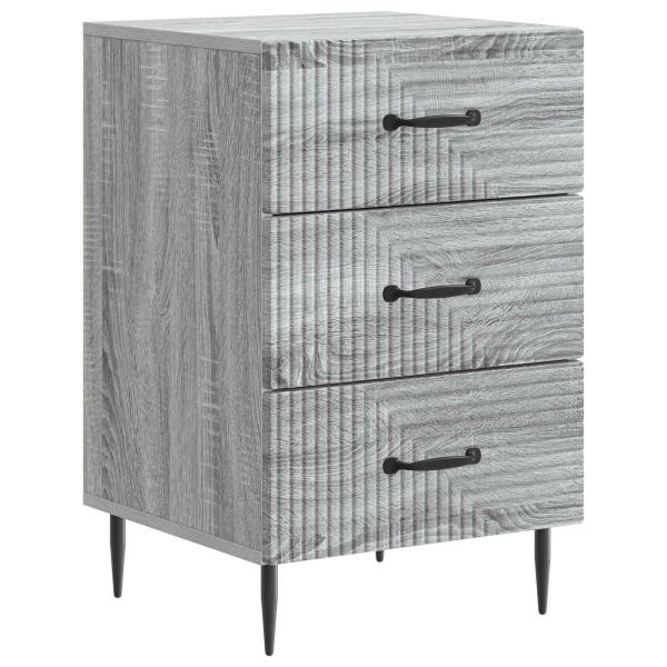 Nachttisch Graues Sonoma 43 x 41 x 66,5 cm Holzwerkstoff