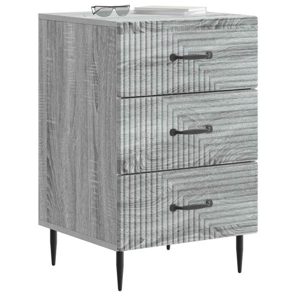 Nachttisch Graues Sonoma 43 x 41 x 66,5 cm Holzwerkstoff