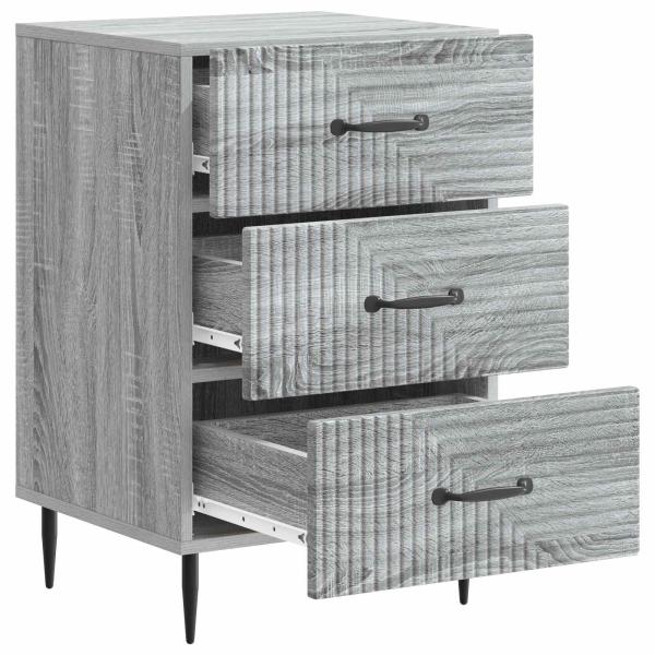 Nachttisch Graues Sonoma 43 x 41 x 66,5 cm Holzwerkstoff