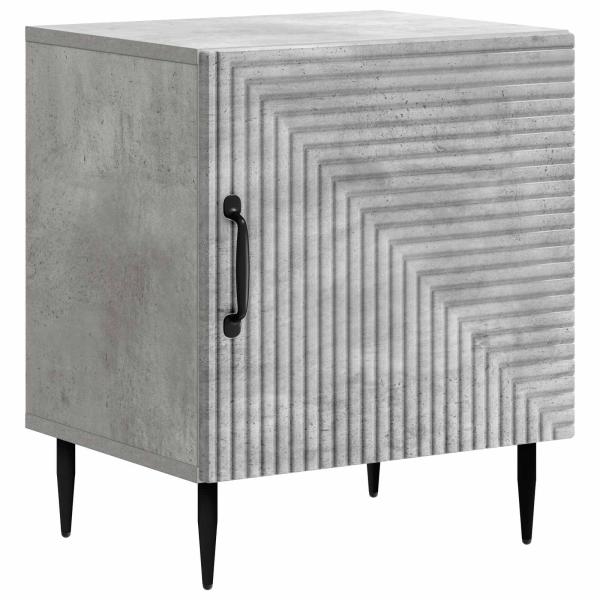 Nachttisch Betongrau 43 x 34,5 x 50 cm Holzwerkstoff