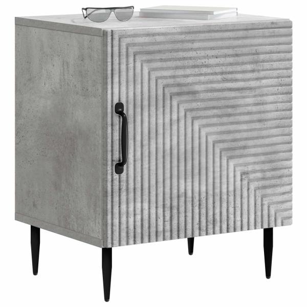 Nachttisch Betongrau 43 x 34,5 x 50 cm Holzwerkstoff