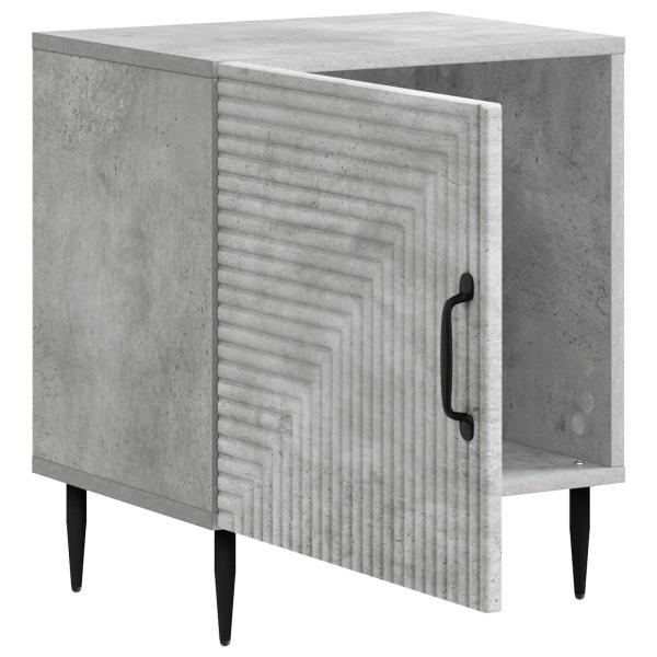 Nachttisch Betongrau 43 x 34,5 x 50 cm Holzwerkstoff