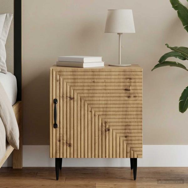 ARDEBO.de - Nachttisch Artisan-Eiche 43 x 34,5 x 50 cm Holzwerkstoff