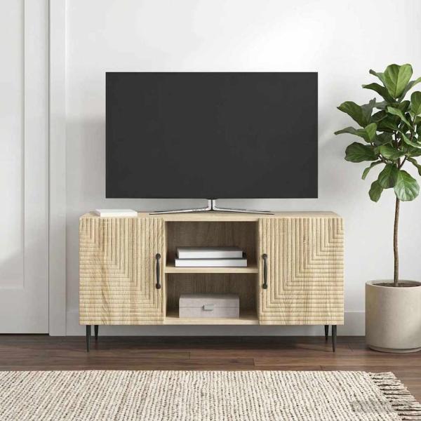 ARDEBO.de - TV-Schränk Sonoma-Eiche 102 x 34,5 x 50 cm Holzwerkstoff