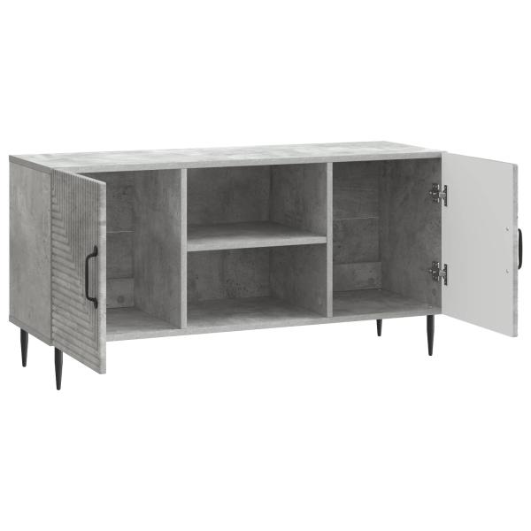 TV-Schränk Betongrau 102 x 34,5 x 50 cm Holzwerkstoff