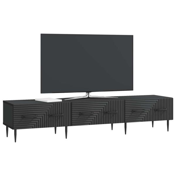 TV-Schränk Schwarz 147 x 34,5 x 30 cm Holzwerkstoff
