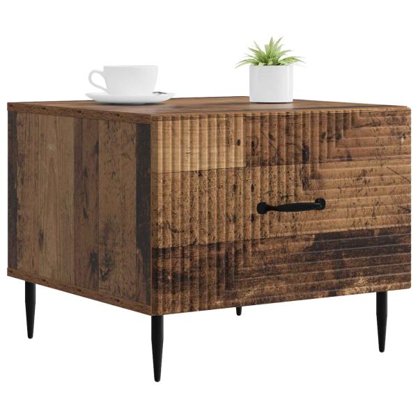 Couchtisch mit Schubladen Altholz 49 x 50 x 40 cm Holzwerkstoff