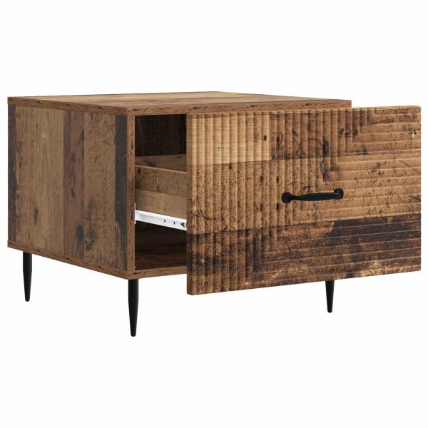 Couchtisch mit Schubladen Altholz 49 x 50 x 40 cm Holzwerkstoff