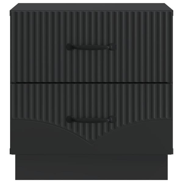 Nachttisch Schwarz 43 x 34,5 x 44,5 cm Holzwerkstoff