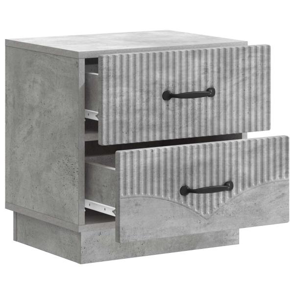 Nachttisch Betongrau 43 x 34,5 x 44,5 cm Holzwerkstoff